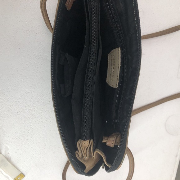 Anuschka Women's Hand Painted Leather Multicolored Crossbody Bag. - Picture 12 of 16